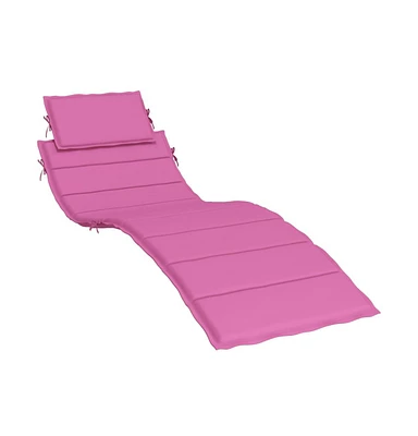 Sun Lounger Cushion Pink Oxford Fabric