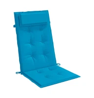 vidaXL Highback Chair Cushions pcs Light Blue Oxford Fabric
