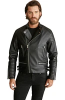 Robert Graham Men's Faux Leather Moto