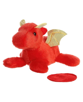 Aurora Mini Daring Dragon Shoulderkins Adorable Plush Toy Red 4"