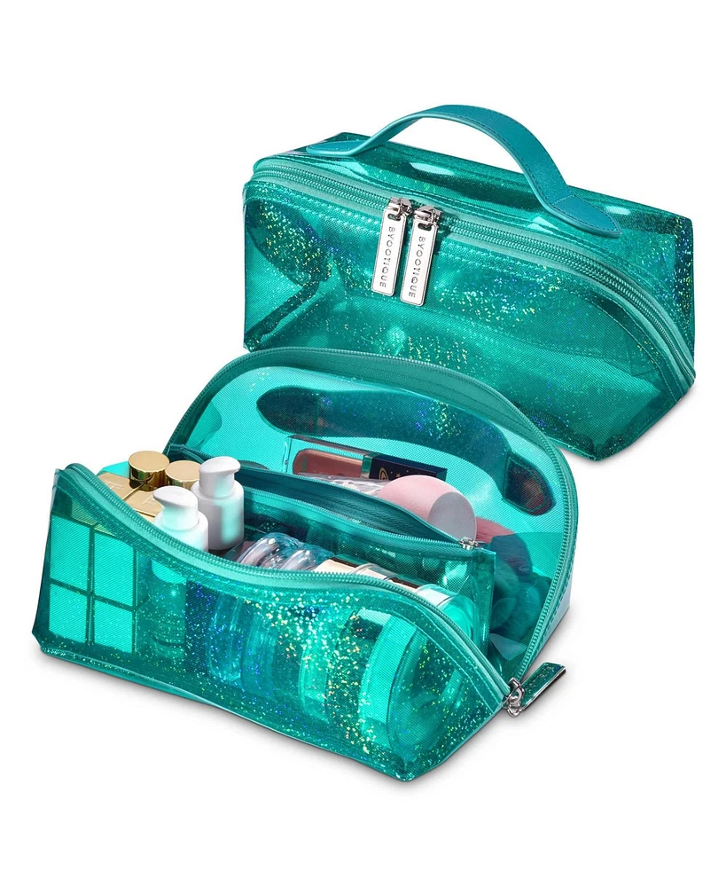 Byootique Portable Makeup Bag Zippered Water-resistant Organizer