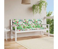 Garden Bench Cushions 2pcs Multicolor 59.1"x19.7"x2.8" Fabric