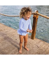 Snapper Rock Little Girls Parisian Summer Ls Skirt Surf Suit