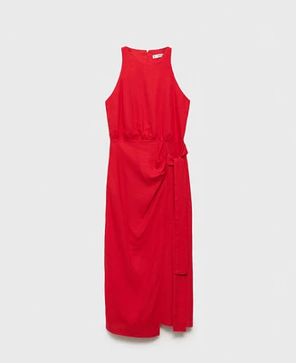 Mango Women's Bow Midi Dress