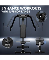 Er Kang Chest Fly Machine, 350 lbs Upper Body Specialty Machine for Pectoral and Rear Deltoid, Reverse Delt Machine, Chest, Back, and Shoulder Trainin