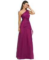 Js Collections Women's Seraphina Organza One-Shoulder Evening Gown