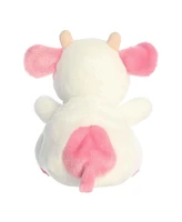 Aurora Small Party Sized Belle Strawberry Cow Palm Pals Adorable Plush Toy Pink 8"