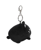 Aurora Mini Meowchi Keychain Tasty Peach Enchanting Plush Toy Black Sesame 3.5"