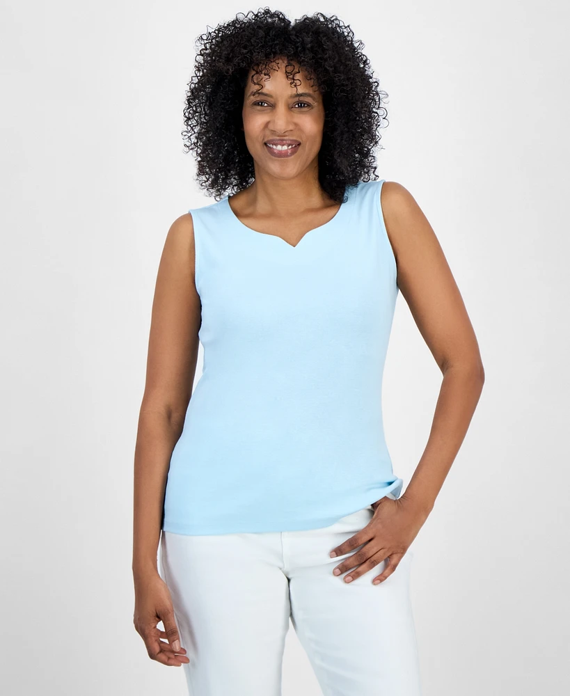 Style & Co Women's Sweetheart-Neck Sleeveless Top, Created for Macy's