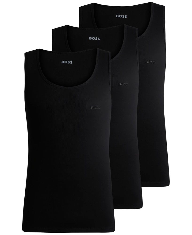 Boss by Hugo Men's 3pk. Classic Ribbed Tank Tops