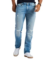 Men's Straight Six Straight-Fit Distressed Jeans