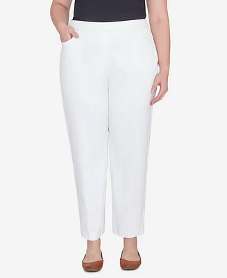 Alfred Dunner Plus Classic Allure Fit with Elastic Comfort Waistband Pants