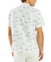 Nautica Men's Sailboat Graphic Oxford Shirt