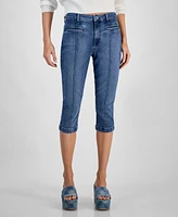 Guess Women's Cade Stretch Denim Mid Rise Capri Jeans