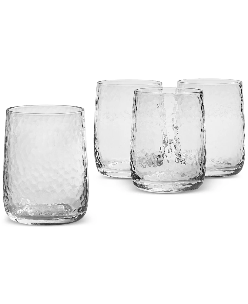 Oake Clear Textured Double Old-Fashioned Glasses, Set of 4, Exclusively at Macy's