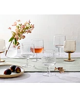 Oake Clear Textured Wine Glasses, Set of 4, Exclusively at Macy's