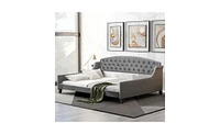 Slickblue Modern Luxury Tufted Button Daybed for Sophisticated Seating and Bedroom Elegance