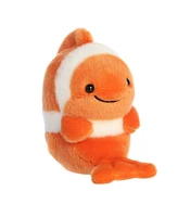 Aurora Mini Comic Clown Fish Rolly Pet Playful Plush Toy Orange 5"