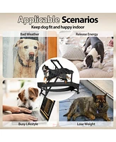 Er Kang Dog Treadmill for Large/Medium Dogs, Doggy Treadmill with Brake and Plastic Track, Dog Slat Mill to Keep Active and Fit, Dog Pacer Treadmill U