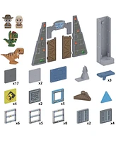 Tile Town Jurassic World Dino Escape Magnetic Tiles Playset, 69 Piece