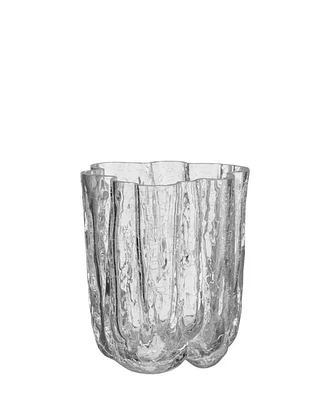 Kosta Boda 4.8" Crackle Crystal Glass Vase