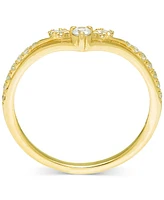 Diamond Chevron Contour Band (1/4 ct. t.w.) in 14k Gold