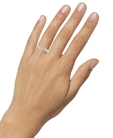 Diamond Graduated Swirl Contour Band (1/4 ct. t.w.) in 14k White Gold