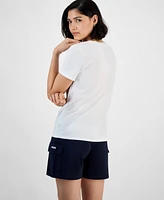 Guess Women's Cotton Bella Palm Short-Sleeve Easy Tee