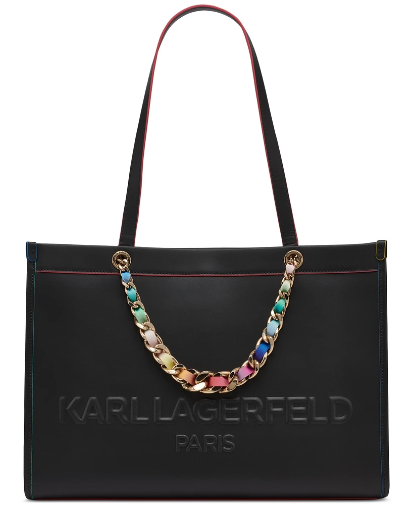 Karl Lagerfeld Paris Savoie Large Leather Tote