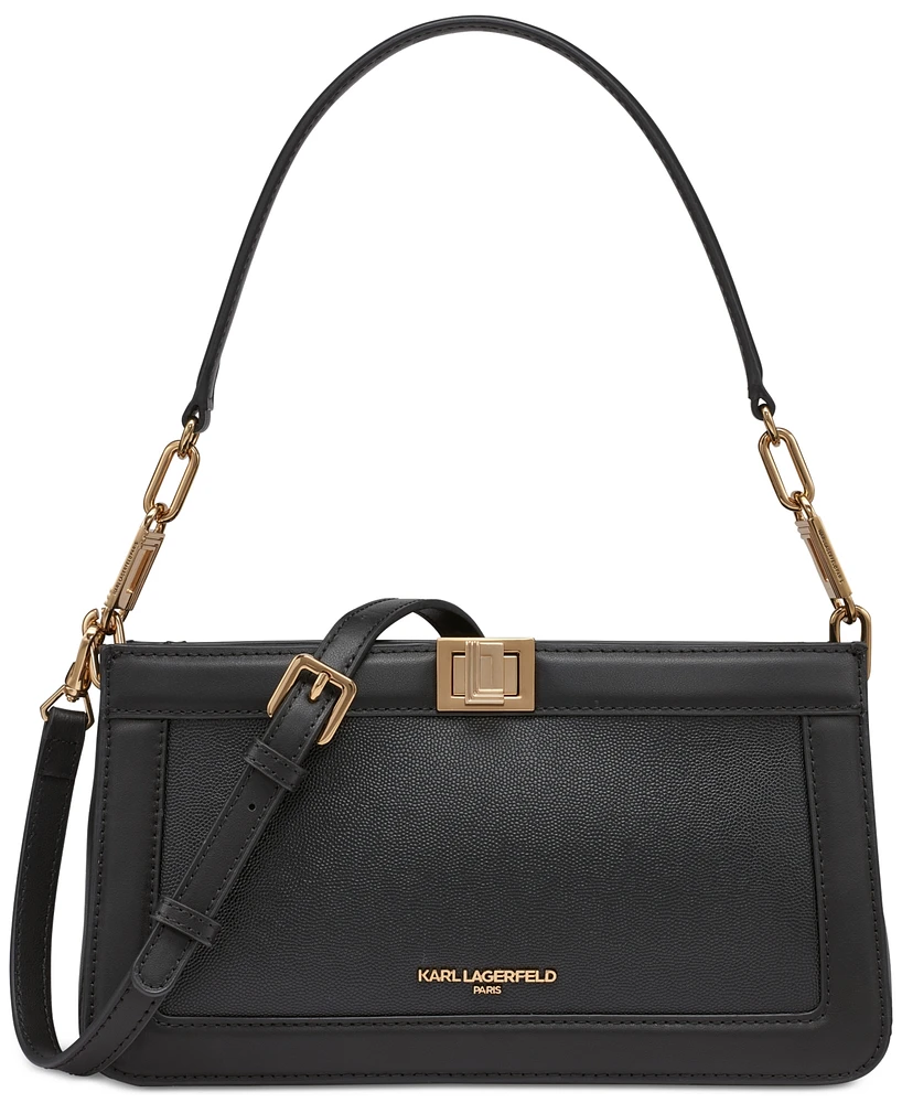 Karl Lagerfeld Paris Ivette Leather Shoulder