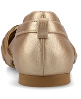 Journee Collection Women's Ekko Woven Round Toe Flats