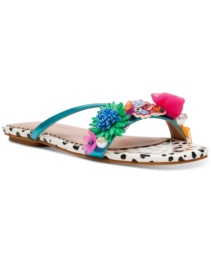 Betsey Johnson Women's Avin Strappy Slide Sandals