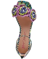 Betsey Johnson Women's Brandee Macrame Embellished Sandals