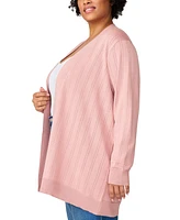 Melissa Paige Plus Open-Front Cardigan Sweater, Exclusively at Macy's