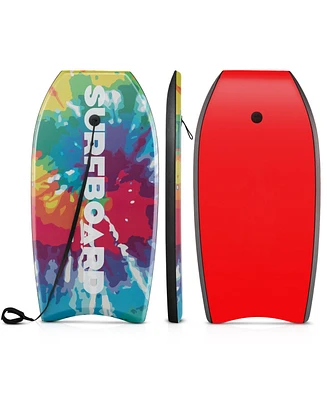 37 Inches Lightweight Body Board Boogie Board with Eps Core Xpe Deck Hdpe Bottom Multicolor1