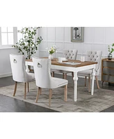Modern High-End Tufted Contemporary Flax Upholstered Dining Chair for Elegant Rooms