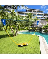 Portable Badminton Set Outdoor Sport Game Set with 2 Shuttlecocks