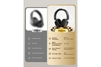 Baseus Active Noise Cancelling Headphones, Bowie 30 Max Head Tracking Spatial Audio, Ldac Hi-Res Wireless Sound, 65H Playtime, Comfort Fit, Clear Call