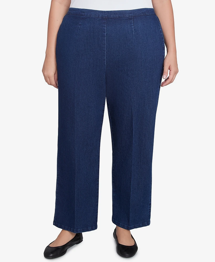 Alfred Dunner Plus Size Free Spirit Short Length Denim Jeans