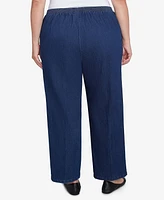 Alfred Dunner Plus Free Spirit Average Length Denim Jeans