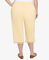 Alfred Dunner Plus Dress Code Comfort Allure Embellished Capri Pants