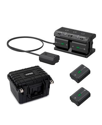 Sony Multi Battery Charger Adapter Kit with Four Np-FZ100 batteries Bundle