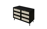 6-Drawer Dresser for Bedroom Storage – Stylish Chest of Drawers with Ample Space