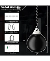18 Inch 110 Pound Heavy Punching Water Aqua Bag with Adjustable Metal Chain