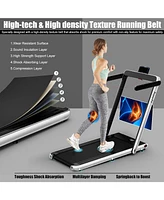 2.25HP 2 in 1 Folding Treadmill with App Speaker Remote Control