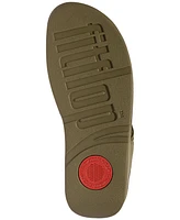 FitFlop Women's Lulu Chunky Snaffle Leather Toe-Post Sandals