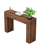 Tribesigns 55-Inch Farmhouse Console Table, Wood Sofa Table Behind The Couch, Modern Entryway Table Accent Table for Living Room, Hallway, Foyer