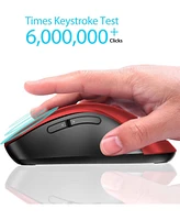 memzuoix 2.4G Wireless Mouse, 1200 Dpi Mobile Optical Cordless Mouse with Usb Receiver, Portable Computer Mice for Laptop, Pc, Desktop, MacBook, 5 But