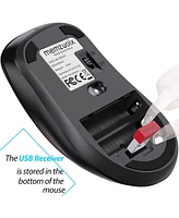 memzuoix 2.4G Wireless Mouse + Usb Wired Mouse for Laptop, Desktop, Pc, MacBook- 2 Pack