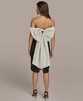 Donna Karan New York Women's Bow-Back Strapless Dress